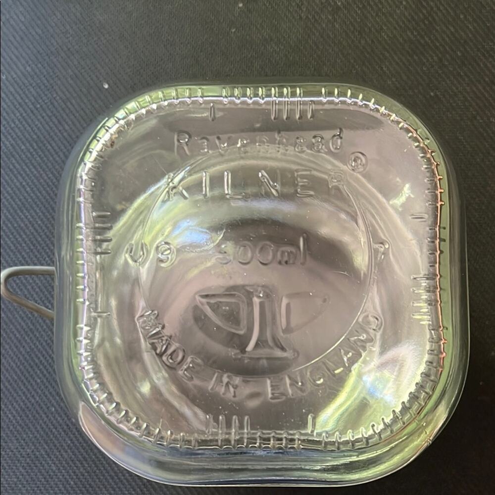 500ml Kilner Clear Glass Jar with Metal Clip - Picture 2 of 2